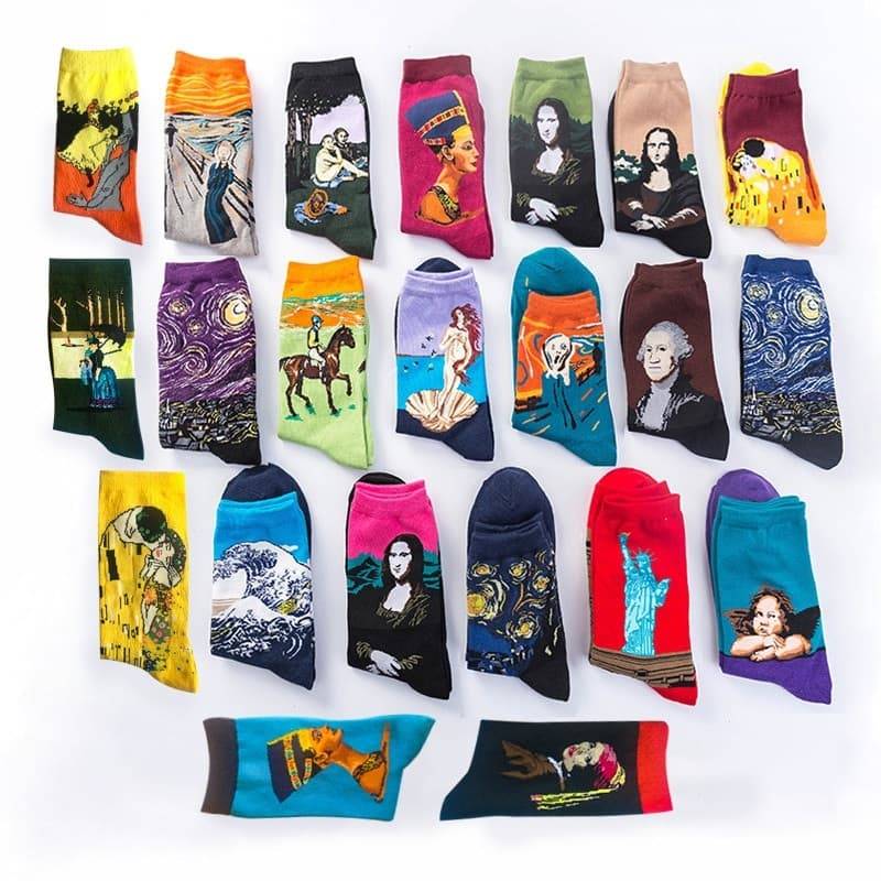 Casual Famous Painting Cotton Socks Art Design : Style 1|Style 2|Style 3|Style 4|Style 5|Style 6|Style 7|Style 8|Style 9|Style 10|Style 11|Style 12|Style 13|Style 14|Style 15|Style 16|Style 17|Style 18
