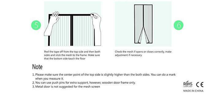Mosquito Net Curtain Magnets Door Mesh Insect Sandfly Netting with Magnets on The Door Mesh Screen Hand Free Mosquito Repeller
