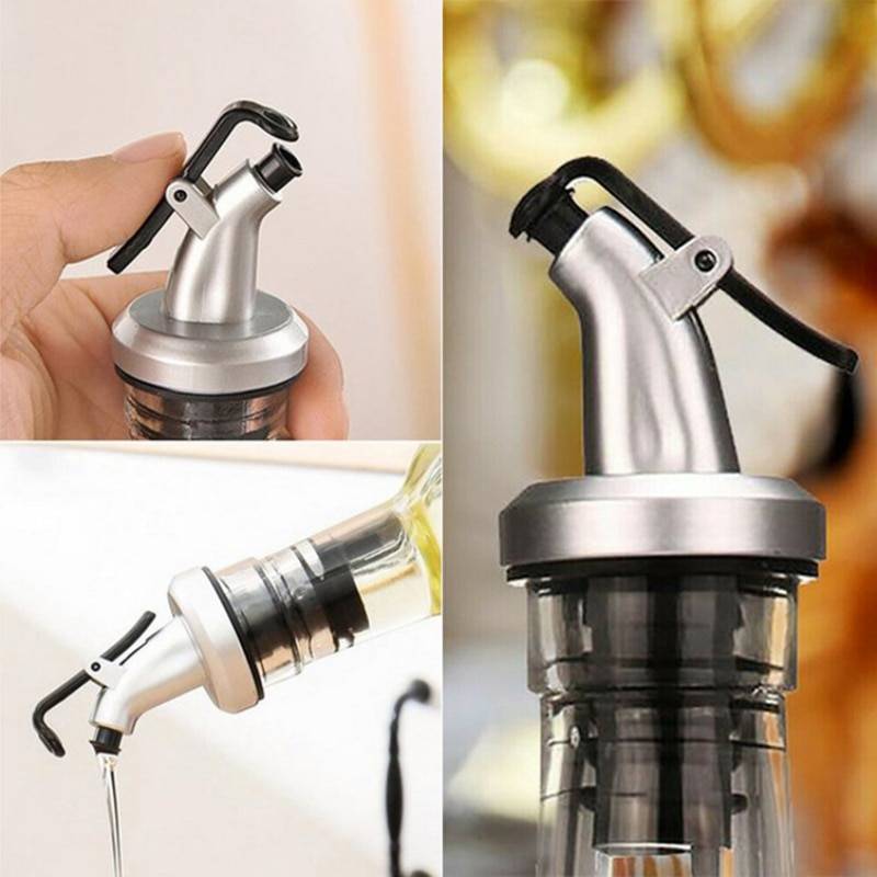 3pcs Stainless Steel Wine Bottle Stopper Liquor Bottle Pourer Stopper Dispenser With Cap Stopper Barware Bar Kitchen Accessories 3pcs Stainless Steel Wine Bottle Stopper Liquor Bottle Pourer Stopper Dispenser With Cap Stopper Barware Bar Kitchen Accessories