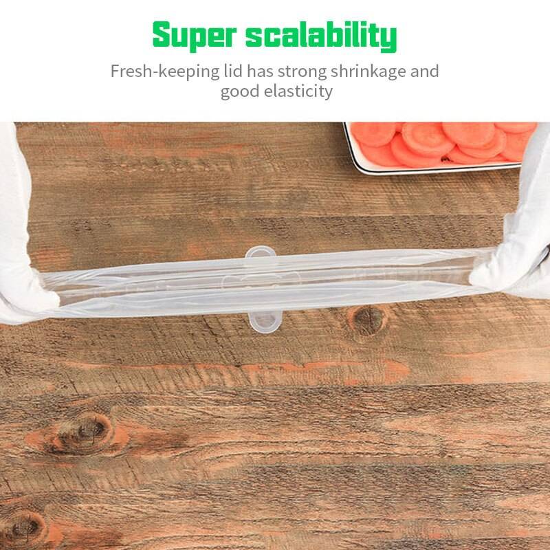 6PCS Kitchen Silicone Stretch Universal Lids Microwave & Dishwasher friendly 6PCS Kitchen Silicone Stretch Universal Lids Microwave & Dishwasher friendly