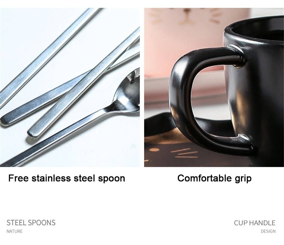 Hand Made Ceramic Cat Tea/Coffee Cup Set Creative Couple Gift Hand Made Ceramic Cat Tea/Coffee Cup Set Creative Couple Gift