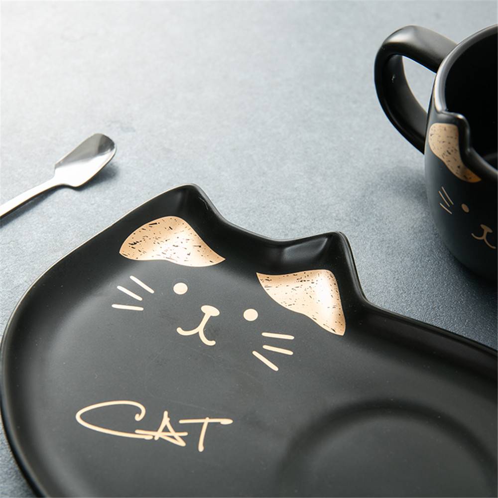Hand Made Ceramic Cat Tea/Coffee Cup Set Creative Couple Gift Hand Made Ceramic Cat Tea/Coffee Cup Set Creative Couple Gift