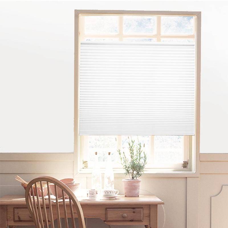 Self-Adhesive Pleated Blinds Half Blackout Windows Self-Adhesive Pleated Blinds Half Blackout Windows