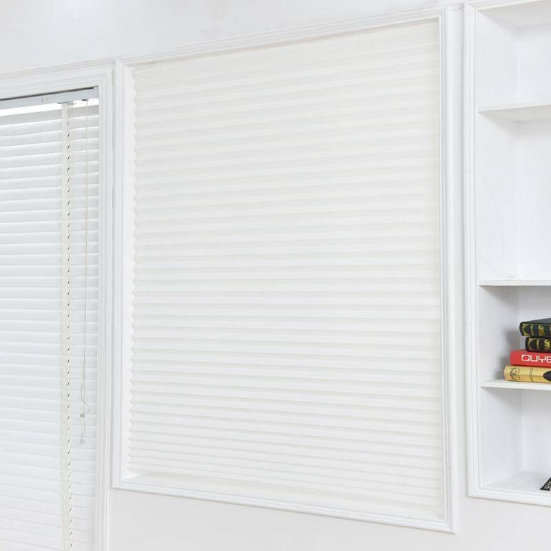 Self-Adhesive Pleated Blinds Half Blackout Windows Self-Adhesive Pleated Blinds Half Blackout Windows