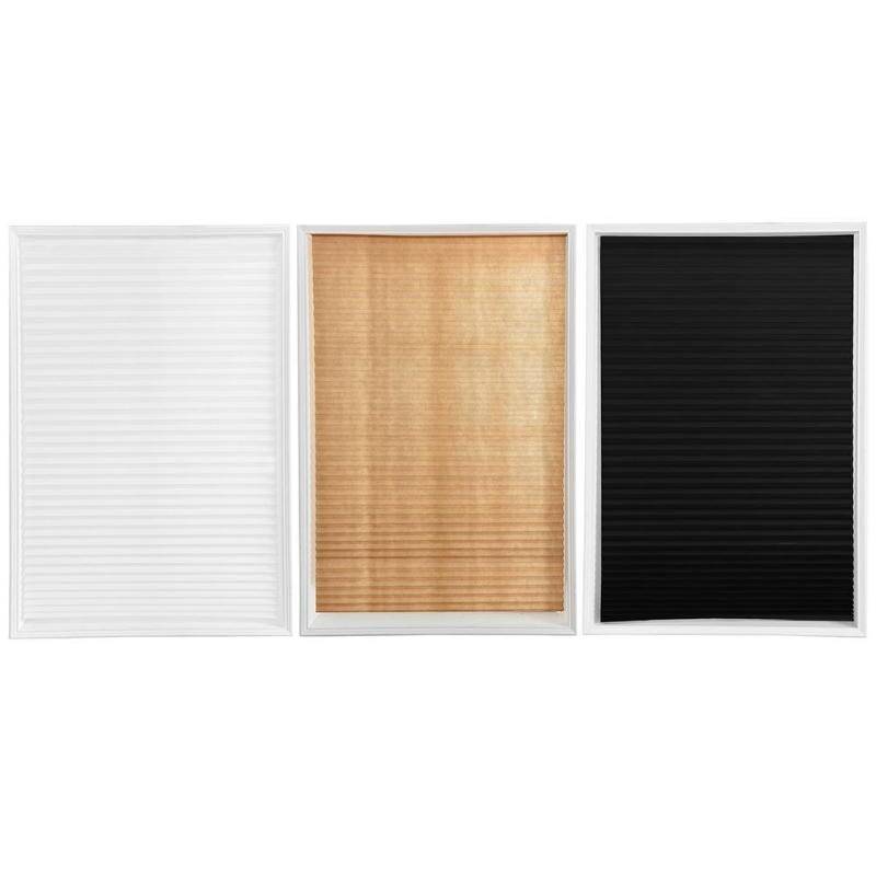 Self-Adhesive Pleated Blinds Half Blackout Windows Self-Adhesive Pleated Blinds Half Blackout Windows