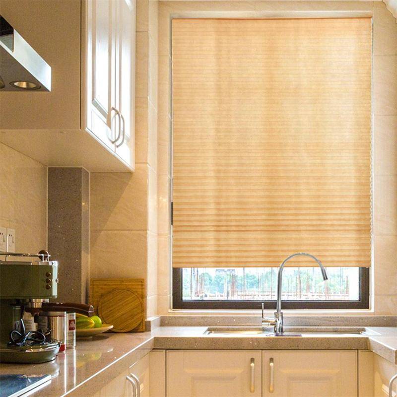 Self-Adhesive Pleated Blinds Half Blackout Windows Self-Adhesive Pleated Blinds Half Blackout Windows