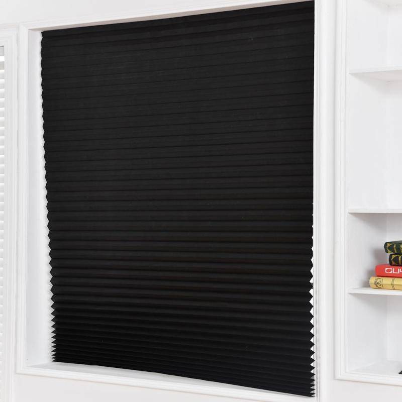 Self-Adhesive Pleated Blinds Half Blackout Windows Self-Adhesive Pleated Blinds Half Blackout Windows