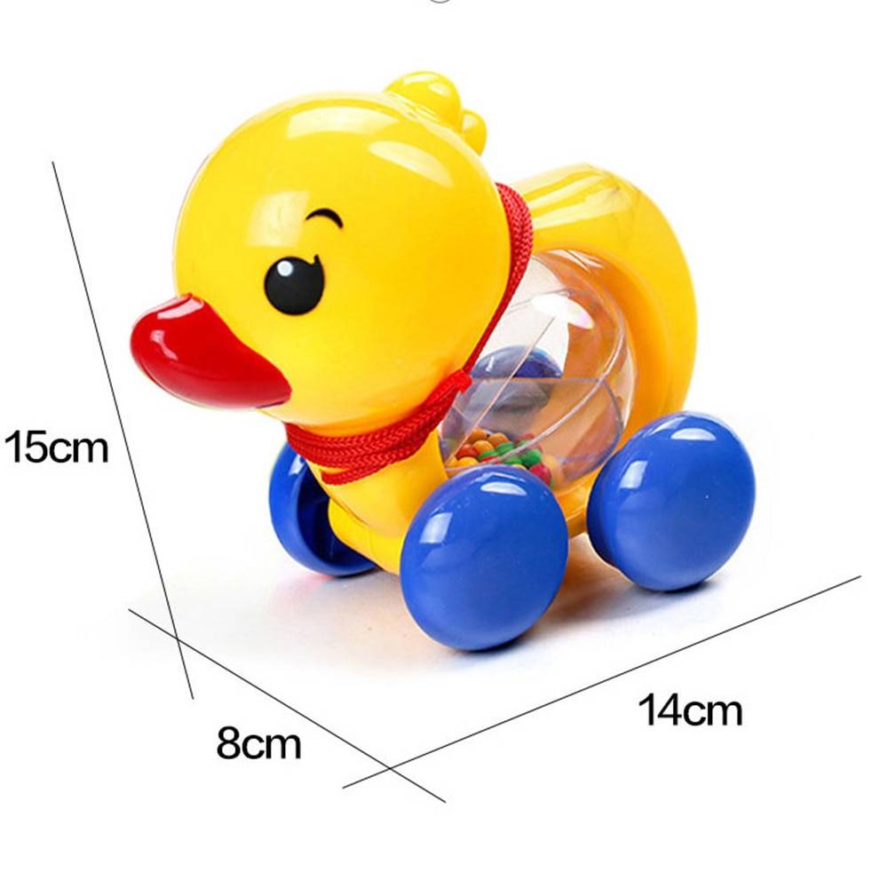 Baby Rattles Pull rope Duck Animal Hand Shaking Bell Baby Rattles Pull rope Duck Animal Hand Shaking Bell