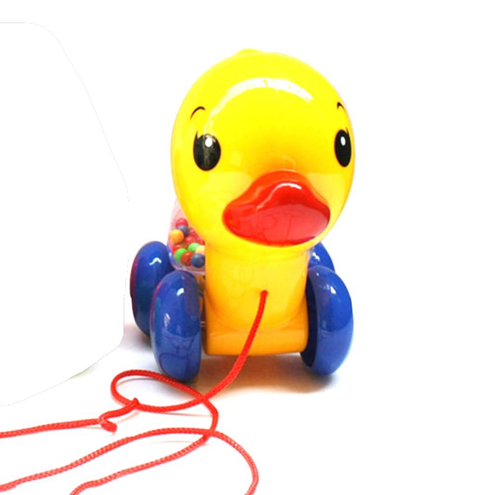 Baby Rattles Pull rope Duck Animal Hand Shaking Bell Baby Rattles Pull rope Duck Animal Hand Shaking Bell