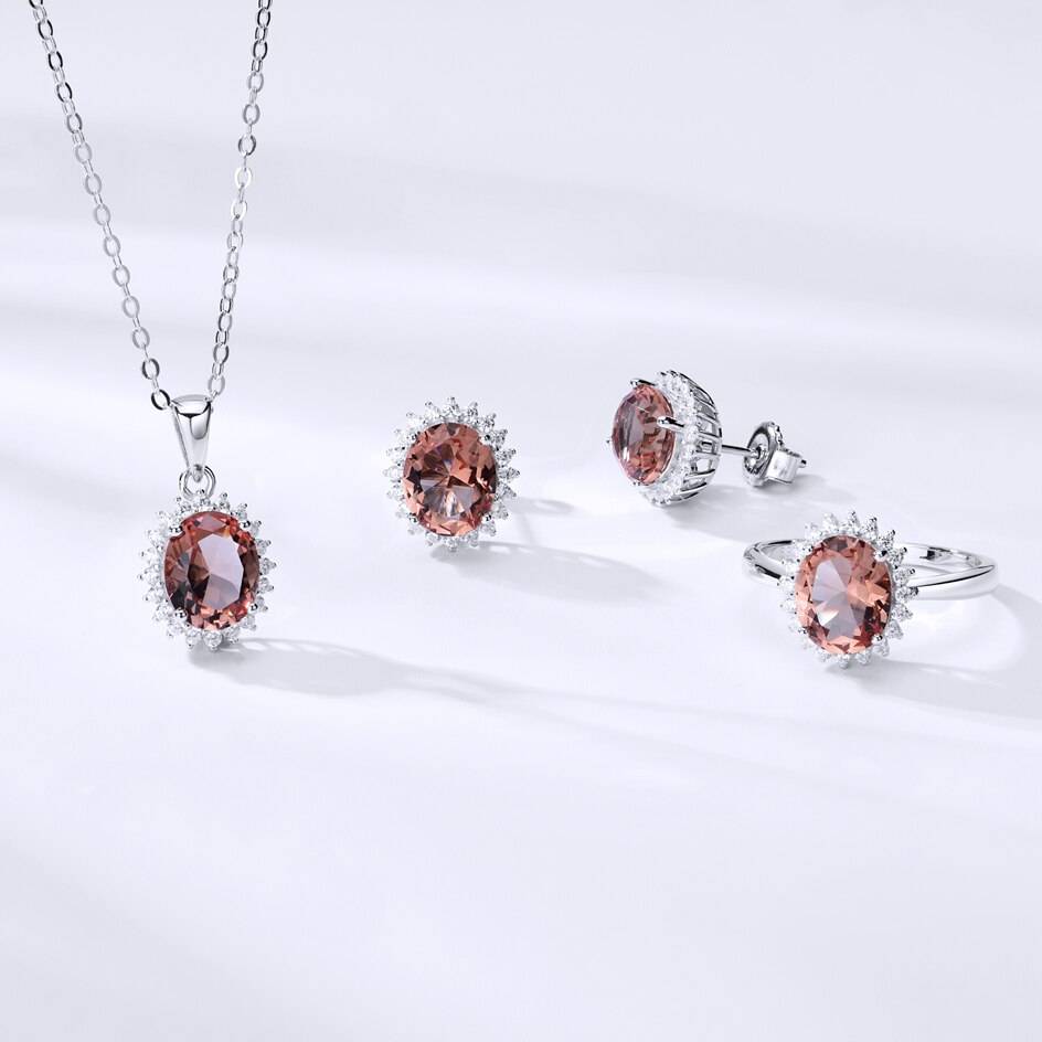 Kuololit Zultanite Gemstone Jewelry Set for Women Solid 925 Sterling Silver Ring Earrings Necklaces Color Change Stone for Women Kuololit Zultanite Gemstone Jewelry Set for Women Solid 925 Sterling Silver Ring Earrings Necklaces Color Change Stone for Women