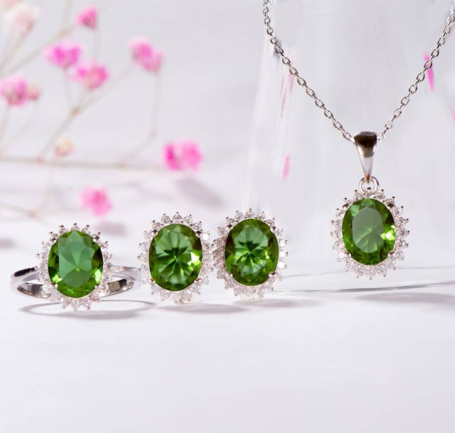 Kuololit Zultanite Gemstone Jewelry Set for Women Solid 925 Sterling Silver Ring Earrings Necklaces Color Change Stone for Women Kuololit Zultanite Gemstone Jewelry Set for Women Solid 925 Sterling Silver Ring Earrings Necklaces Color Change Stone for Women